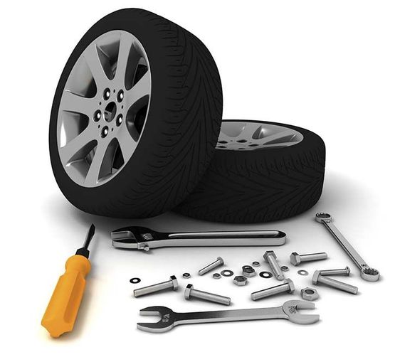 Neumáticos con herramientas